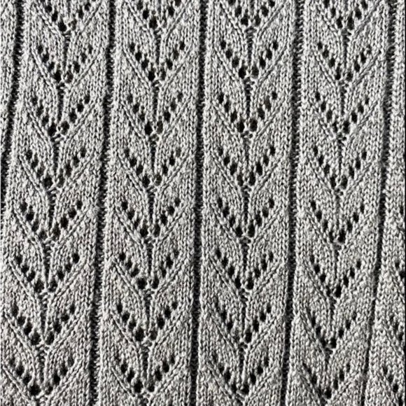 Dex cowl neck soft knit grey pullover short sleeve sweater. Women's size L - Picture 4 of 7